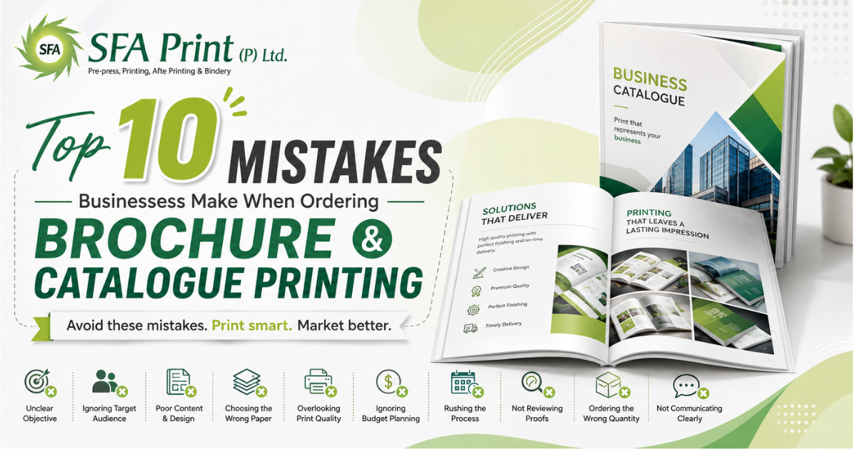 Business Printing Solutions by SFA Print for professional brochure and catalogue printing with premium print quality