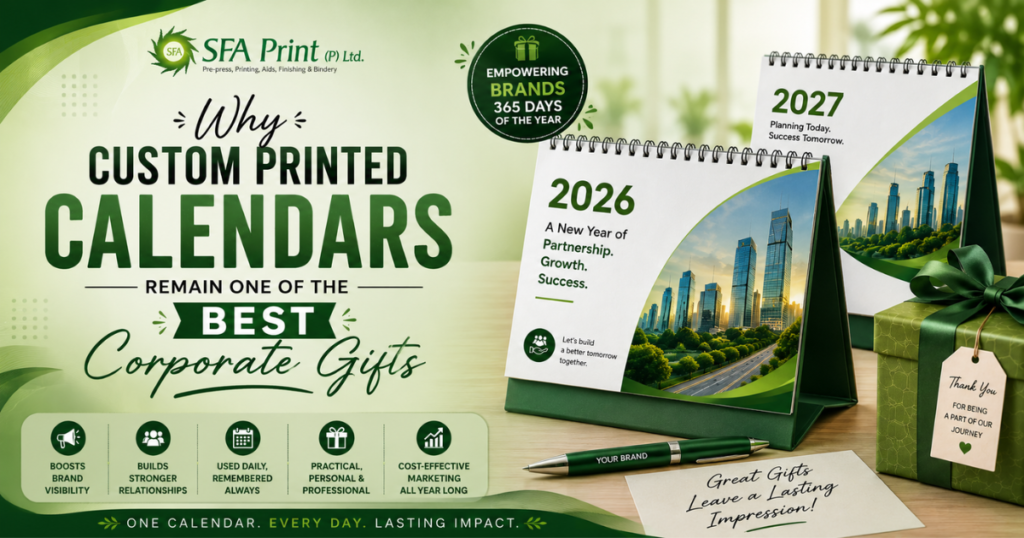 Custom printed calendars for corporate gifting and brand promotion
