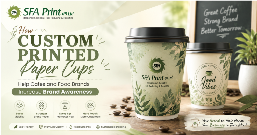 Custom Printed Paper Cups for Brand Awareness | SFA Print