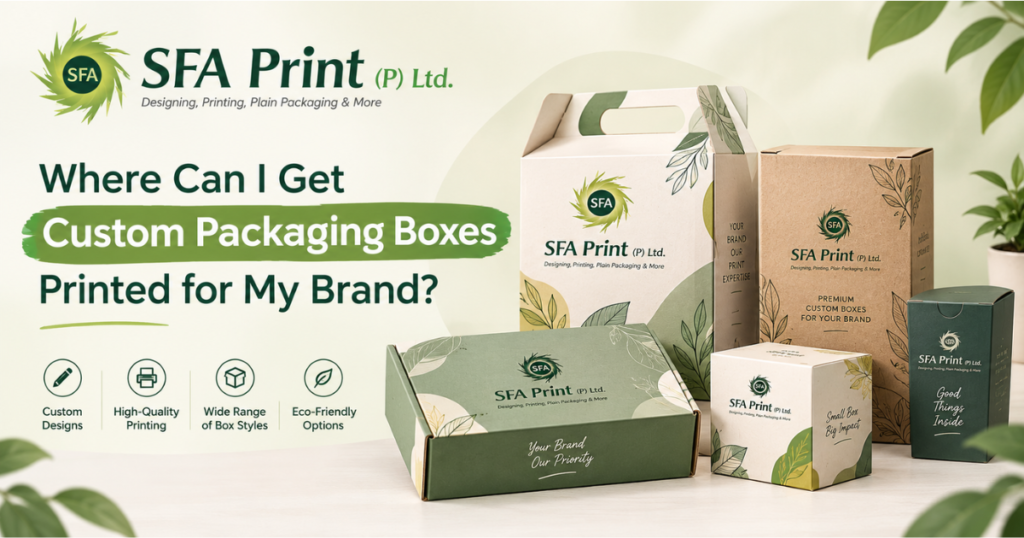 Custom packaging boxes printing for branded products